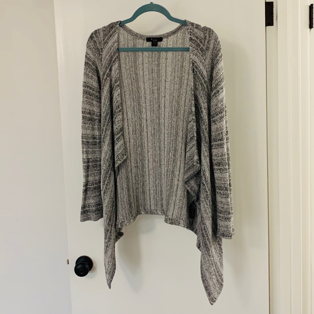 Grey Open Sweater